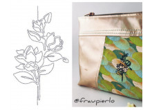 Stickdatei - Garden Flowers Lineart 1 Rose